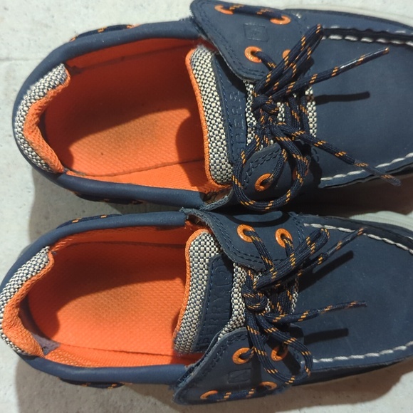 SPERRY Youth LANYARD Top-Sider sz 12M Navy/Orange - Picture 3 of 6